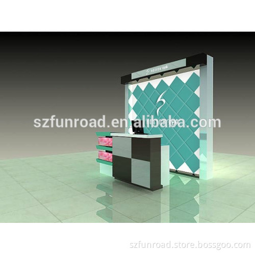 Black Luxury Cosmetic Display Counter Display Cabinet for sale